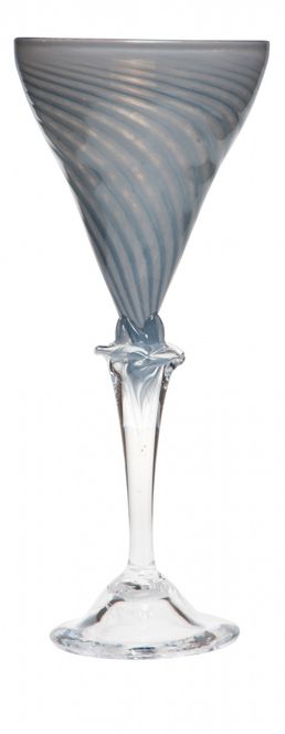 Hovedbilde Kunstglass Anemone - grå stor