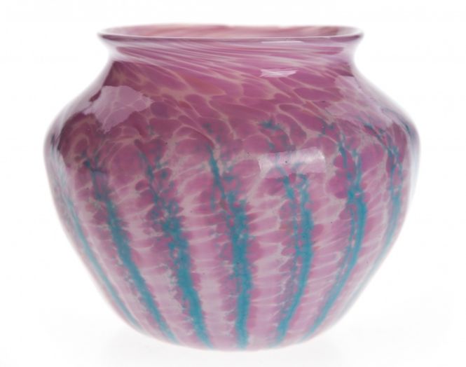 Hovedbilde Kunstglass - Bordlykt - rosa