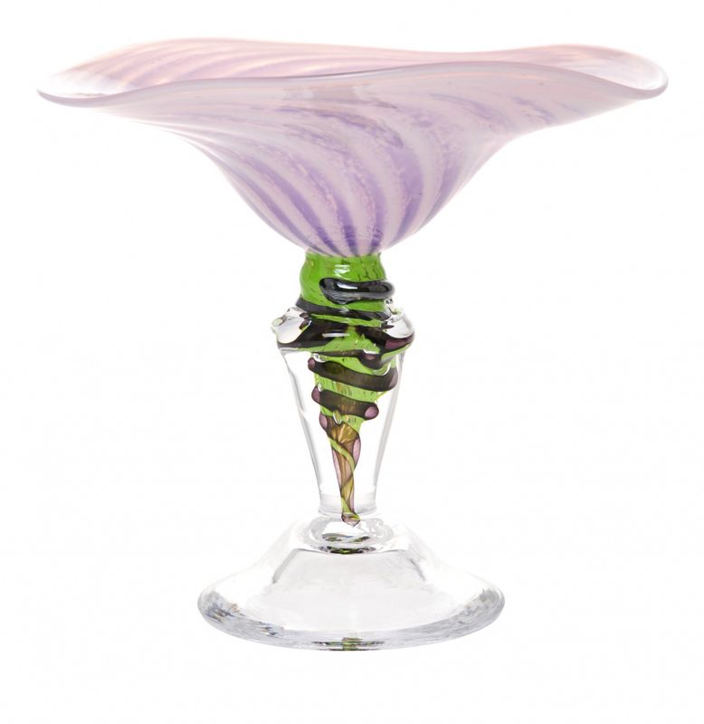 Glass - stettefat Sommerminner rosa 