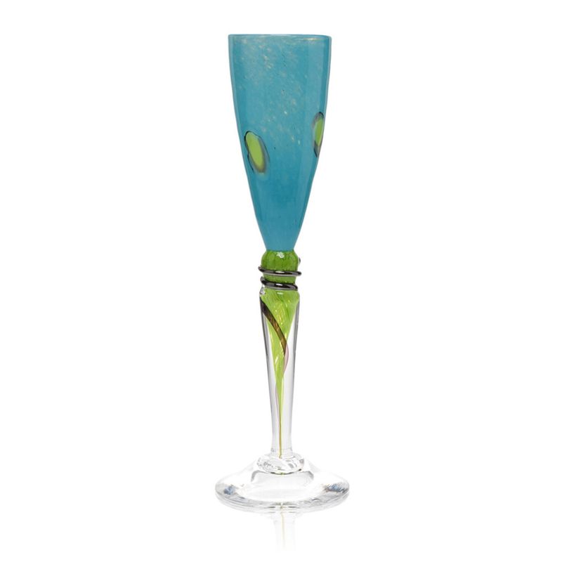 Kunstglass- Cirkus- turkis, medium