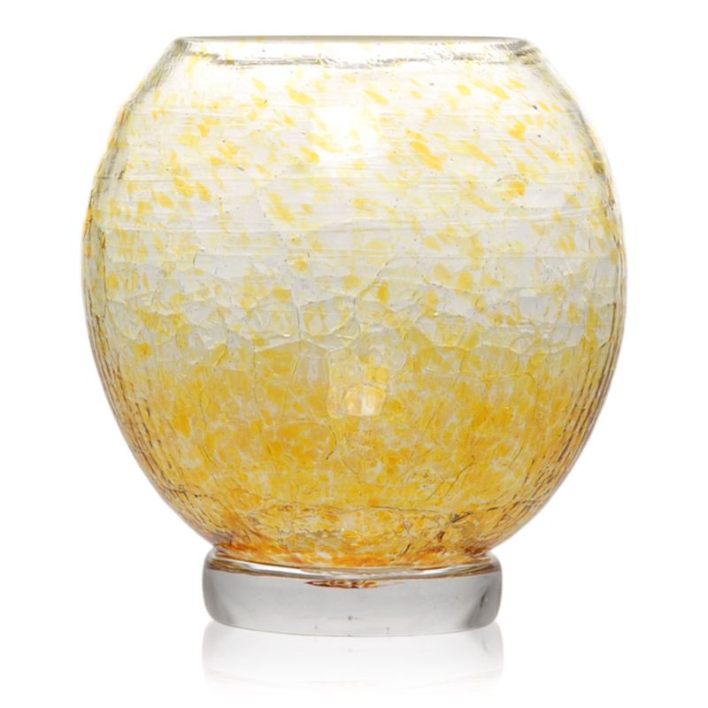 Rustikk bordlykt, gul