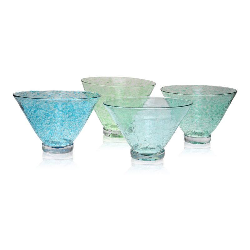 Rustikk skål, liten capriblå