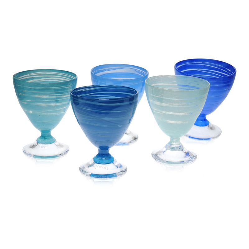 Sand Farrisglass Apiablå