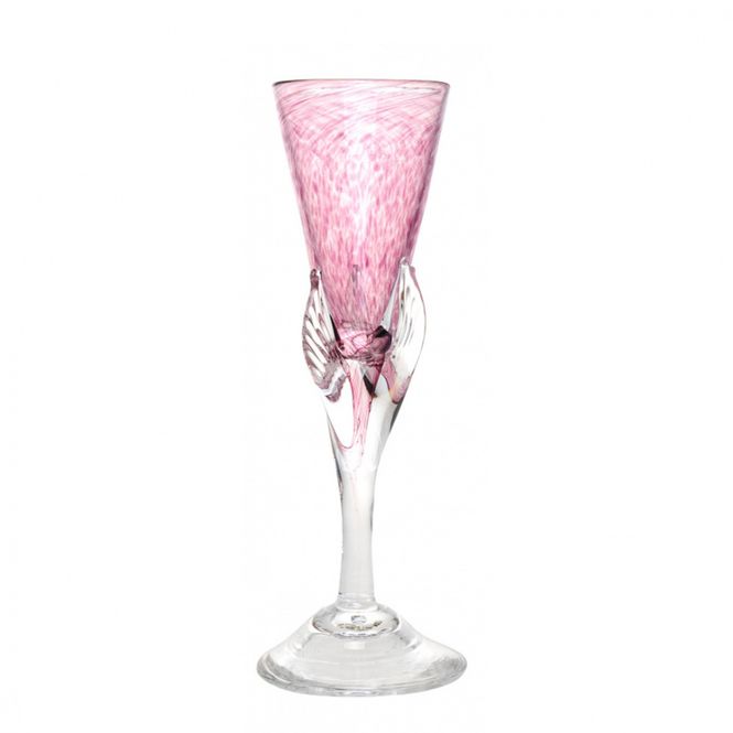 Hovedbilde Kunstglass - Lilje liten rosa