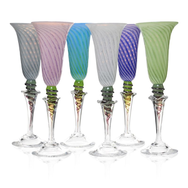 Kunstglass Sommerminner lilla - medium