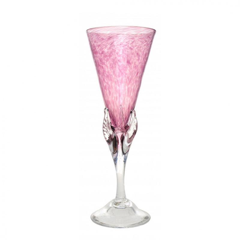 Kunstglass - Lilje rosa stor 