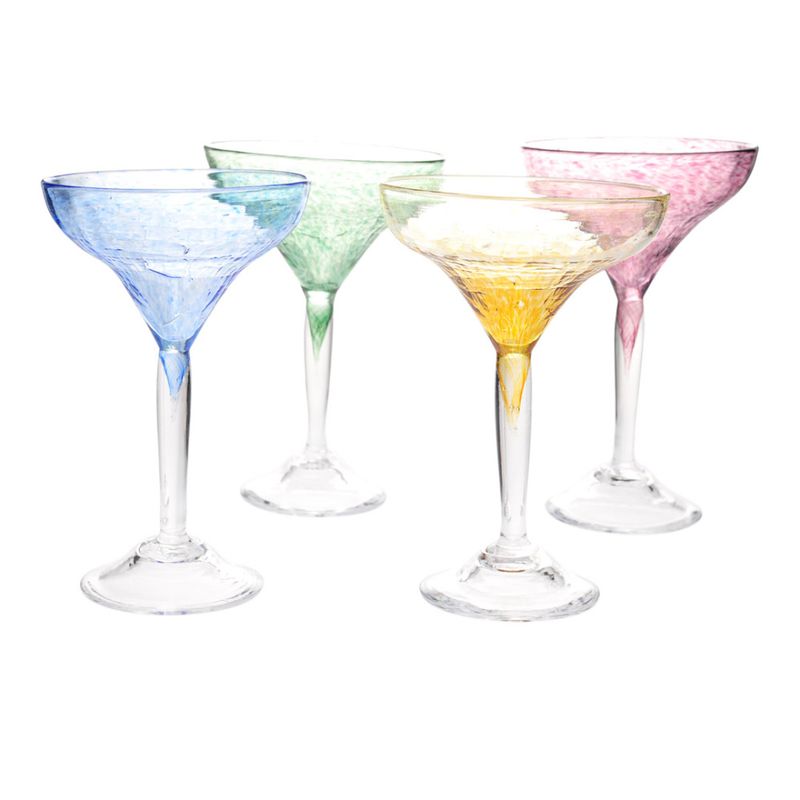 Kunstglass - Rustikk  - bobleglass 4 stk