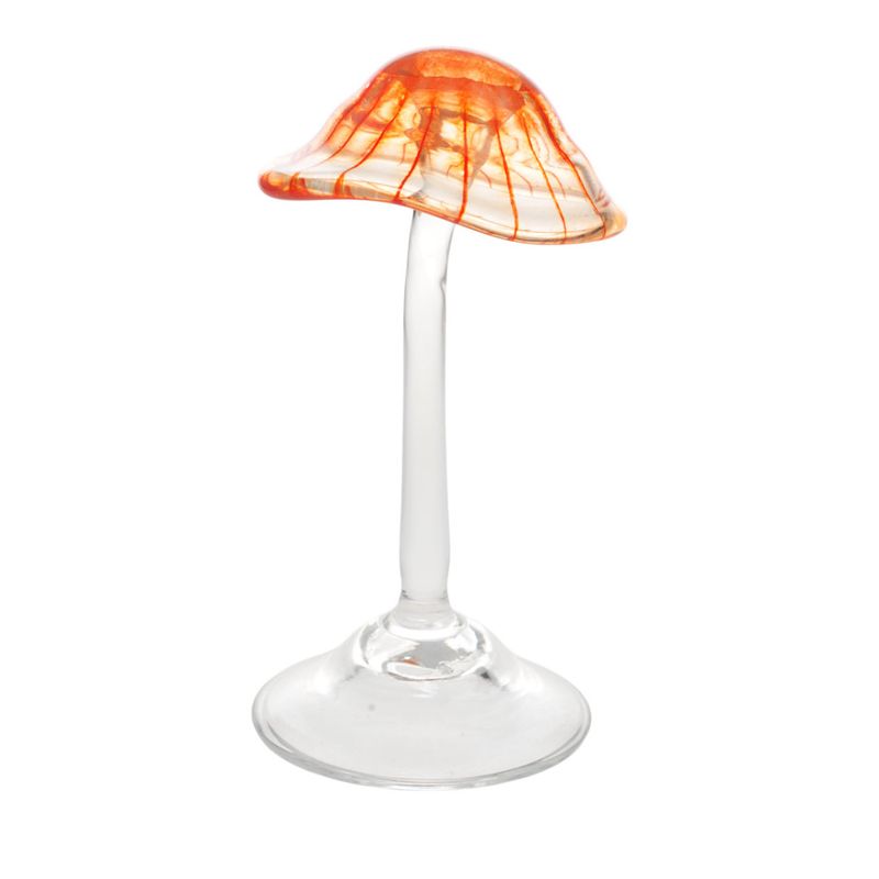 Glass skulptur - Sopp rød