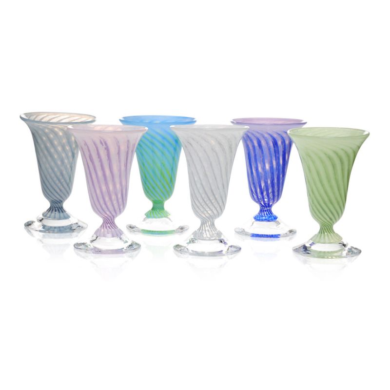Kunstglass Sommerminner lys grå - små