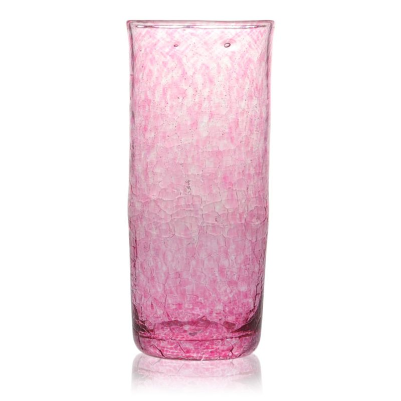 Rustikk farris/vannglass, fuksia
