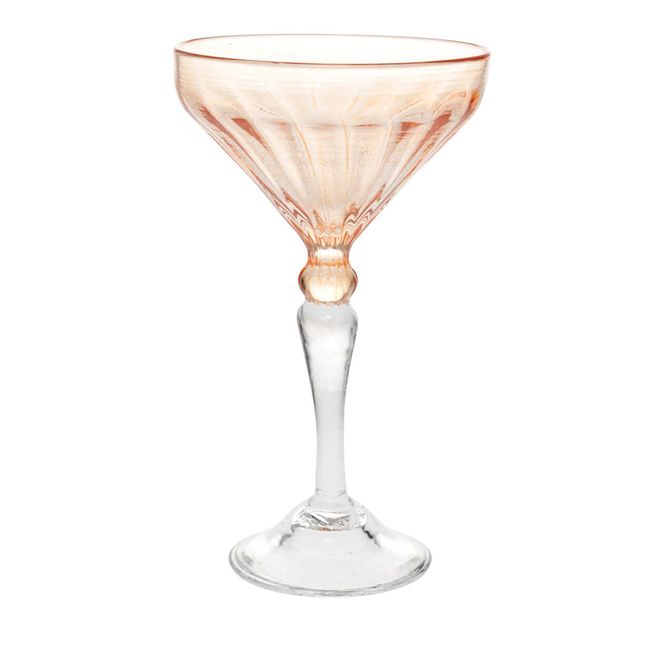 Hovedbilde Perlemor bobleglass. Rød.