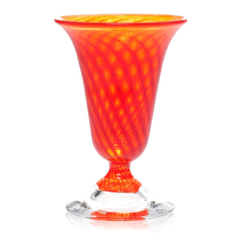 Kunstglass Sommerminner rød - små