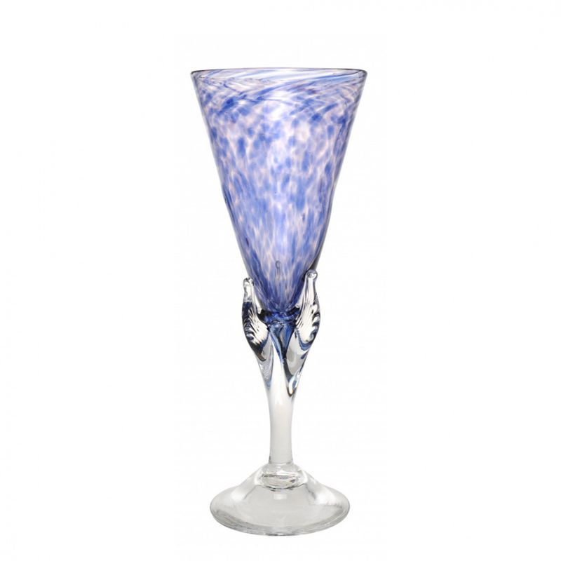 Kunstglass - Lilje lilla stor 