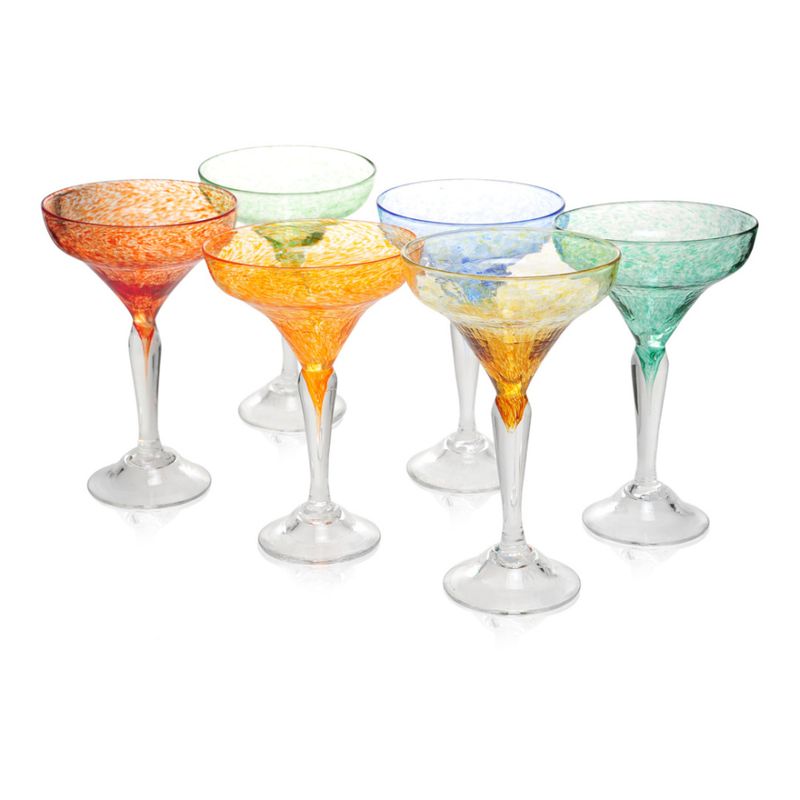 Kunstglass - Rustikk bobleglass gul