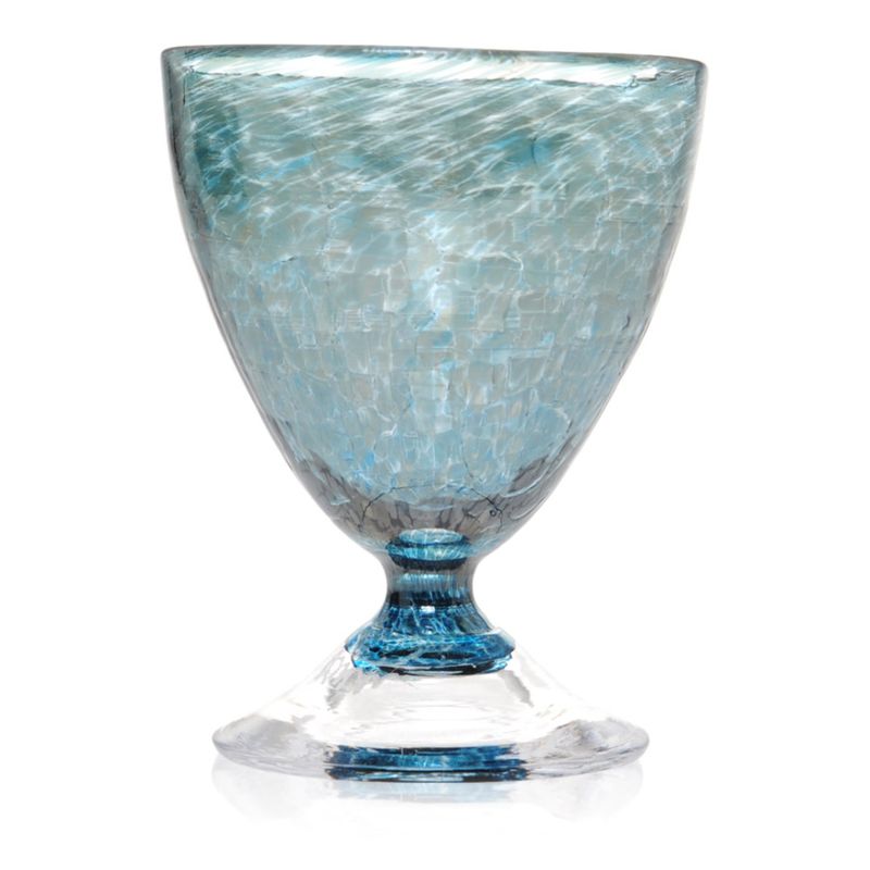 Rustikk småglass, havblå