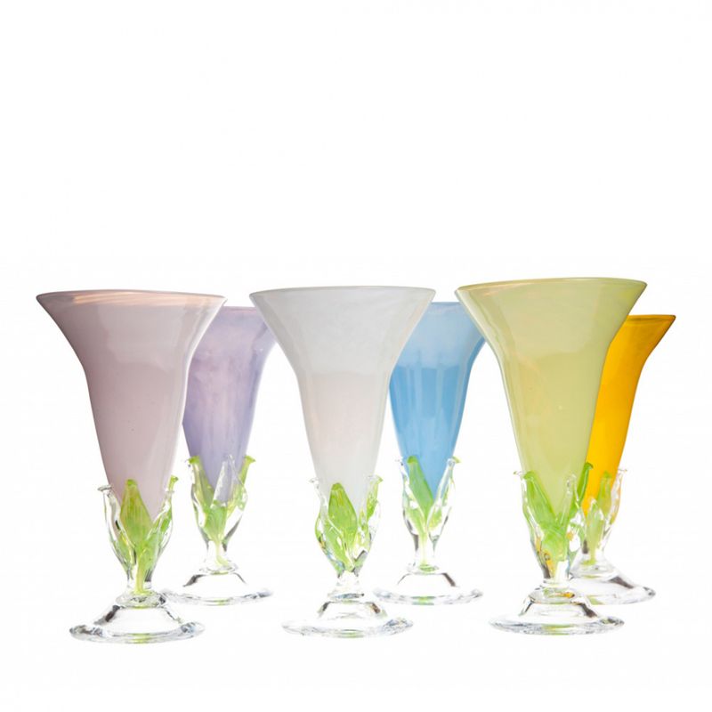 Spire vinglass Lysblå