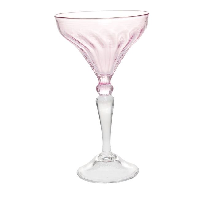 Hovedbilde Perlemor bobleglass. Rosa.