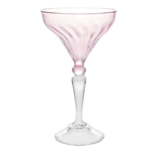 Hovedbilde Perlemor bobleglass. Rosa.