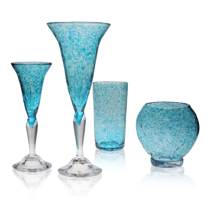 Rustikk farris/vannglass, orange