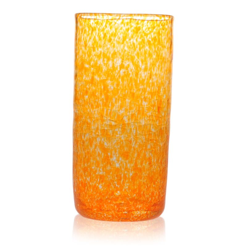 Rustikk farris/vannglass, orange