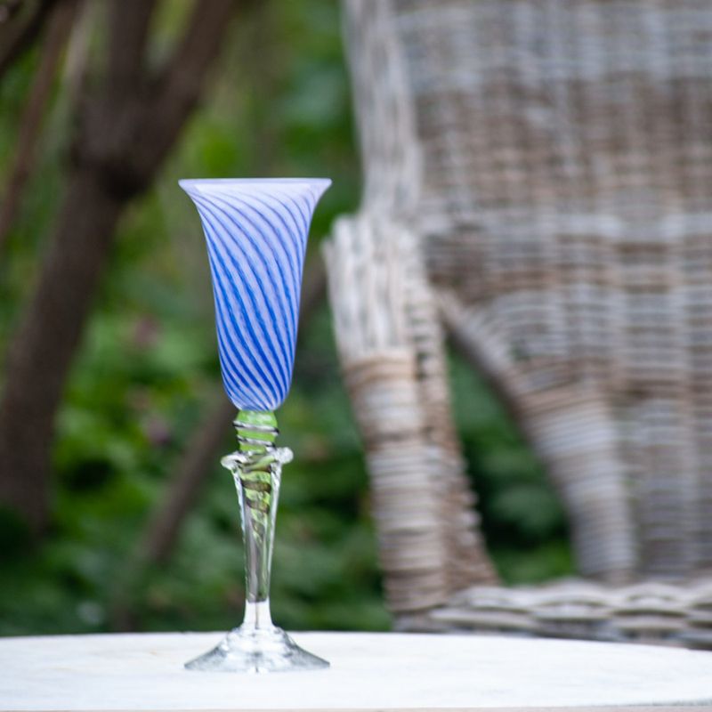 Kunstglass Sommerminner lilla - medium